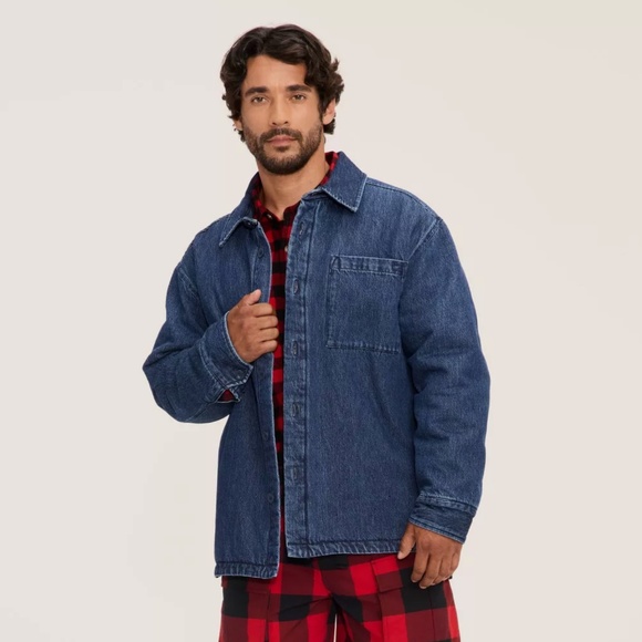 Woolrich x Target Unisex Adult Denim Shacket - Woolrich Dark Wash Denim - Picture 4 of 5